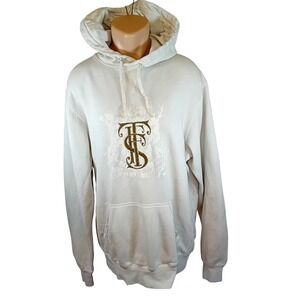 Y2K Triple Five Soul Thrashed Hoodie Logo Skater Streetwear Distressed XL READ